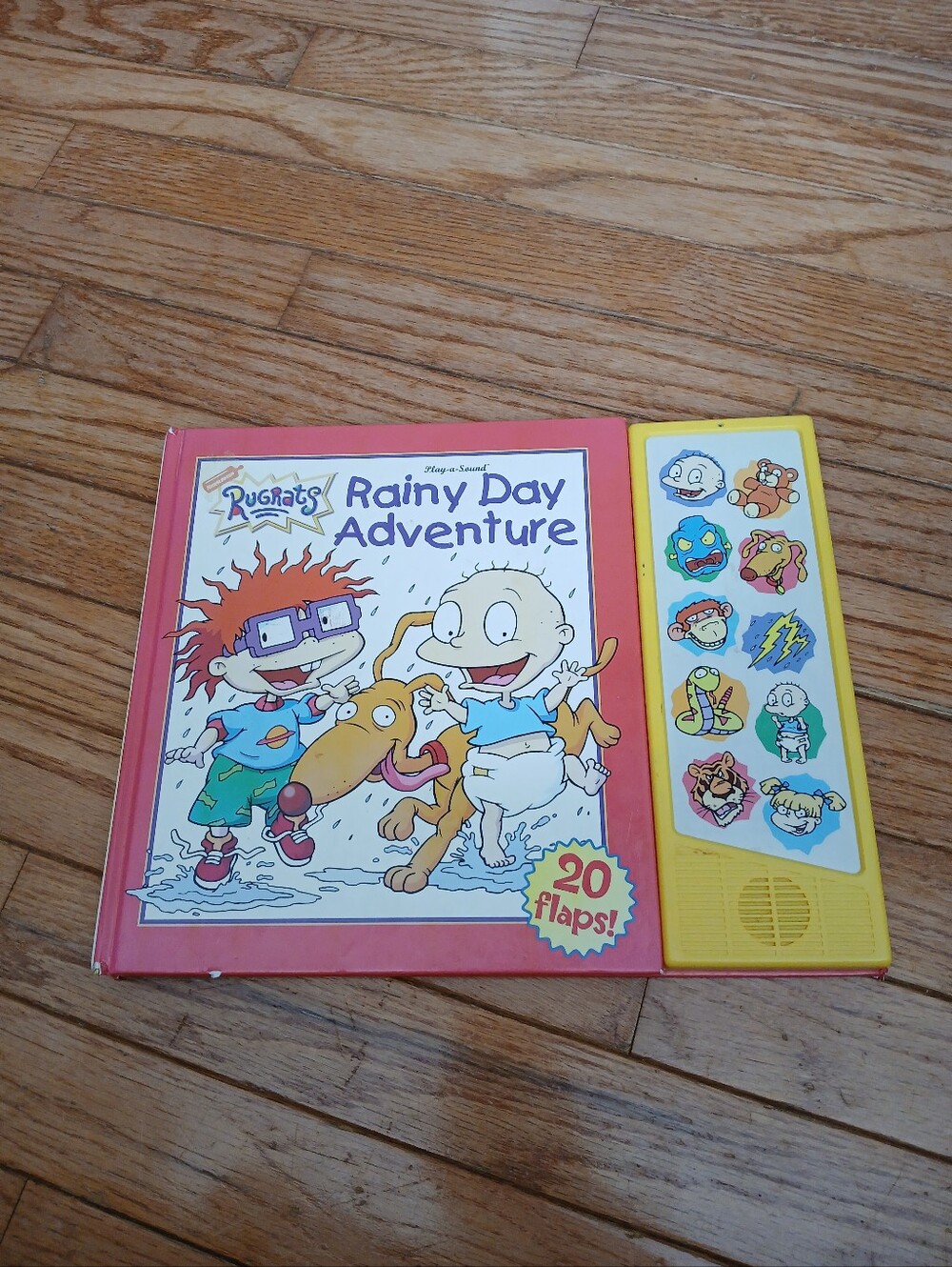 Vtg Rugrats Rainy Day Adventure Lift A Flap And Play A Sound Hardcover Book